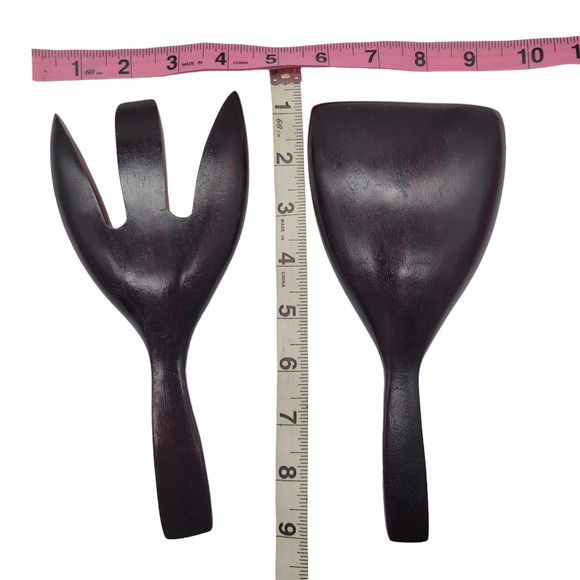 MCM Vintage Wooden Rice Paddle‎ and Fluffing Fork - Picture 2 of 3